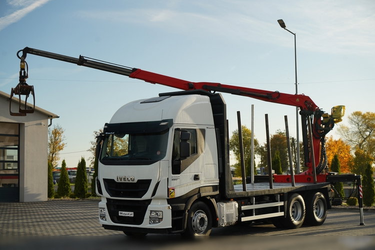 Iveco STRALIS  560 / 6X4 / DO DREWNA / DO DRZEWA / DO LASU /  HDS PALFINGER EPSILON  / UDŹWIG - 5 250 KG zdjęcie 2