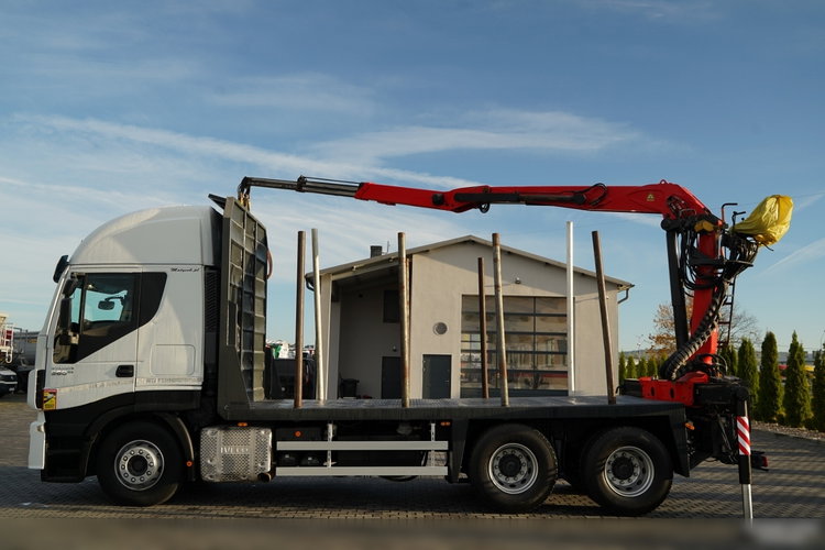 Iveco STRALIS  560 / 6X4 / DO DREWNA / DO DRZEWA / DO LASU /  HDS PALFINGER EPSILON  / UDŹWIG - 5 250 KG zdjęcie 3