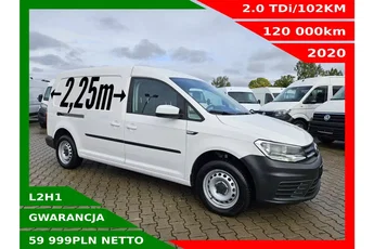 Volkswagen Caddy Long 59999zł NETTO 2.0TDi/102KM