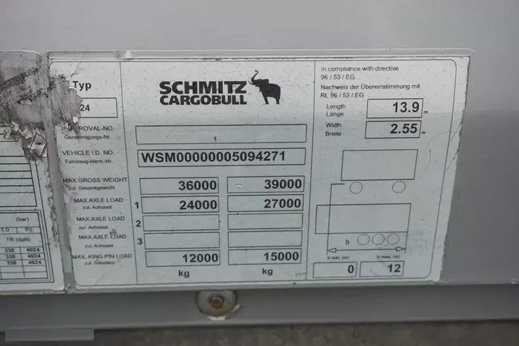 Schmitz KONTENER / XL / OŚ PODNOSZONA zdjęcie 11