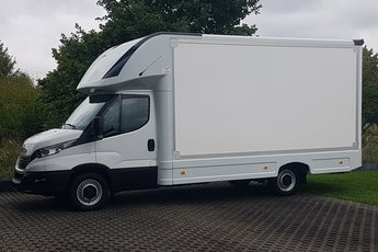 Iveco Daily KONTENER NISKOPODŁOGOWY 4.43x2.23x2.42 SKLEP BAR FOODTRUCK KAMPER AC