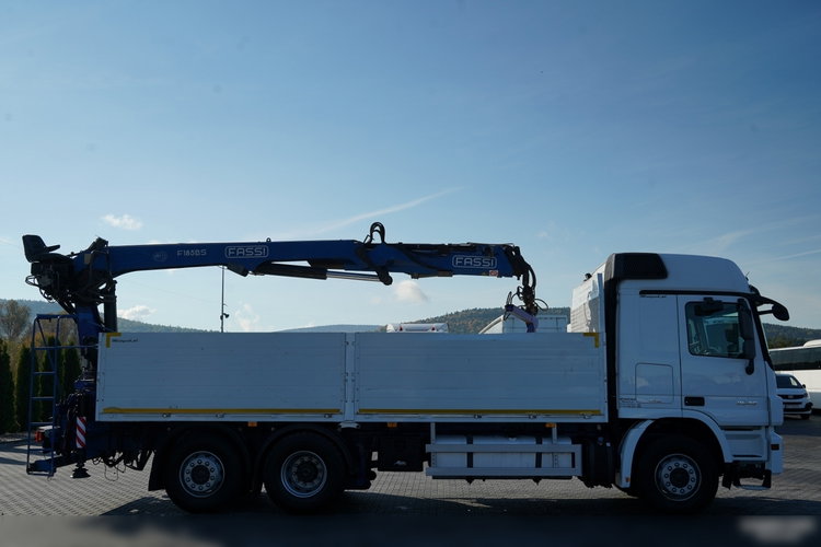 Mercedes / ACTROS 2548 / 6x2 / BURTOWA - 6, 5 M / OŚ PODNOSZONA / HDS FASSI / wysów : 10.85 M / SIODEŁKO / ROTATOR / WIDŁY DO PALET zdjęcie 11