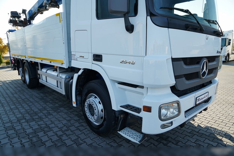 Mercedes / ACTROS 2548 / 6x2 / BURTOWA - 6, 5 M / OŚ PODNOSZONA / HDS FASSI / wysów : 10.85 M / SIODEŁKO / ROTATOR / WIDŁY DO PALET zdjęcie 13