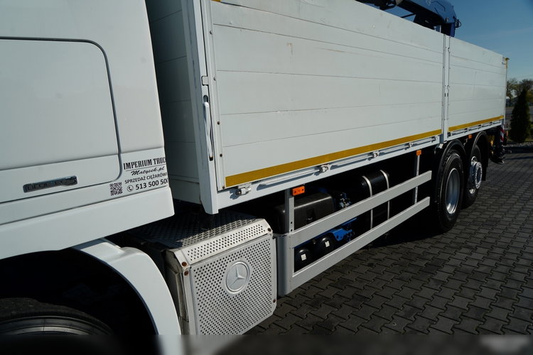 Mercedes / ACTROS 2548 / 6x2 / BURTOWA - 6, 5 M / OŚ PODNOSZONA / HDS FASSI / wysów : 10.85 M / SIODEŁKO / ROTATOR / WIDŁY DO PALET zdjęcie 16