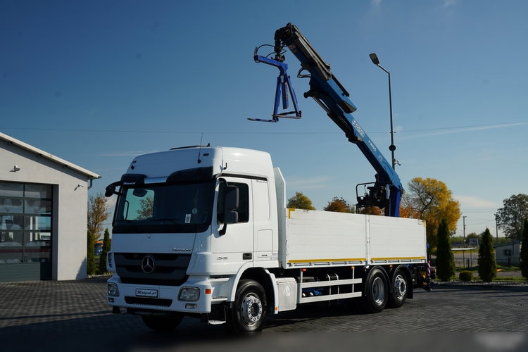 Mercedes / ACTROS 2548 / 6x2 / BURTOWA - 6, 5 M / OŚ PODNOSZONA / HDS FASSI / wysów : 10.85 M / SIODEŁKO / ROTATOR / WIDŁY DO PALET zdjęcie 1
