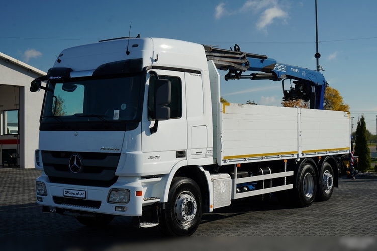 Mercedes / ACTROS 2548 / 6x2 / BURTOWA - 6, 5 M / OŚ PODNOSZONA / HDS FASSI / wysów : 10.85 M / SIODEŁKO / ROTATOR / WIDŁY DO PALET zdjęcie 7