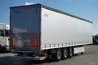 Schmitz / FIRANKA / WINDA ZAŁADOWCZA / 2x OŚ PODNOSZONA / KOSZ NA PALETY 