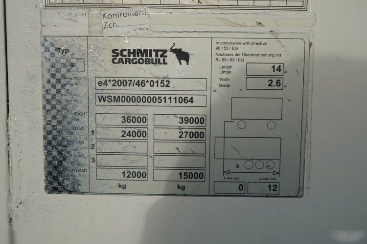 SCHMITZ / CHŁODNIA / THERMO KING SLX 300 / HAKÓWKA / OŚ PODNOSZONA / KOSZ NA PALETY zdjęcie 26