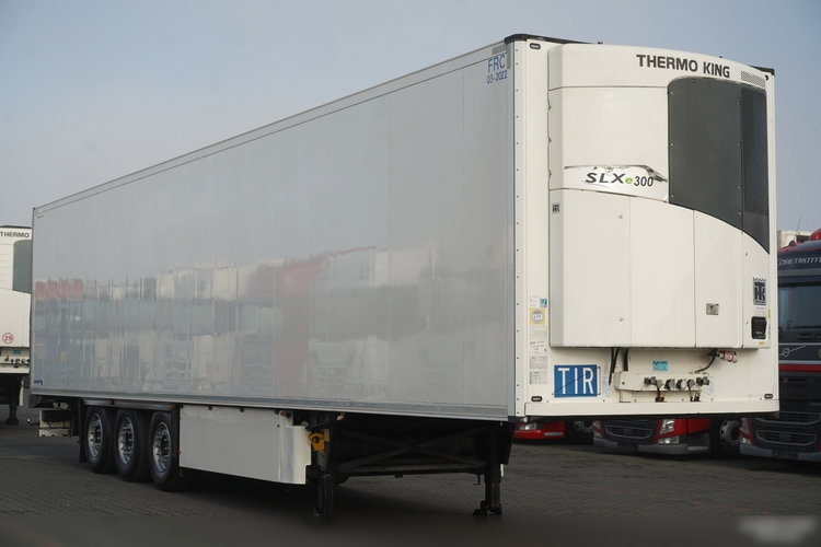 SCHMITZ / CHŁODNIA / THERMO KING SLX 300 / HAKÓWKA / OŚ PODNOSZONA / KOSZ NA PALETY zdjęcie 8
