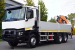 Renault C380 Comfort 6x4 / HDS Atlas 172.3E / Zasięg 12.3 m / Udźwig 6.1 t / Burtowy 17 EPAL zdjęcie 2