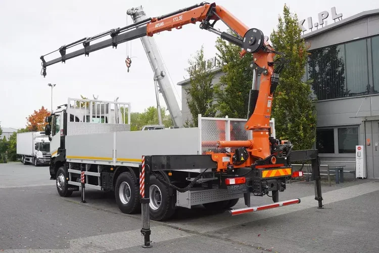 Renault C380 Comfort 6x4 / HDS Atlas 172.3E / Zasięg 12.3 m / Udźwig 6.1 t / Burtowy 17 EPAL zdjęcie 7