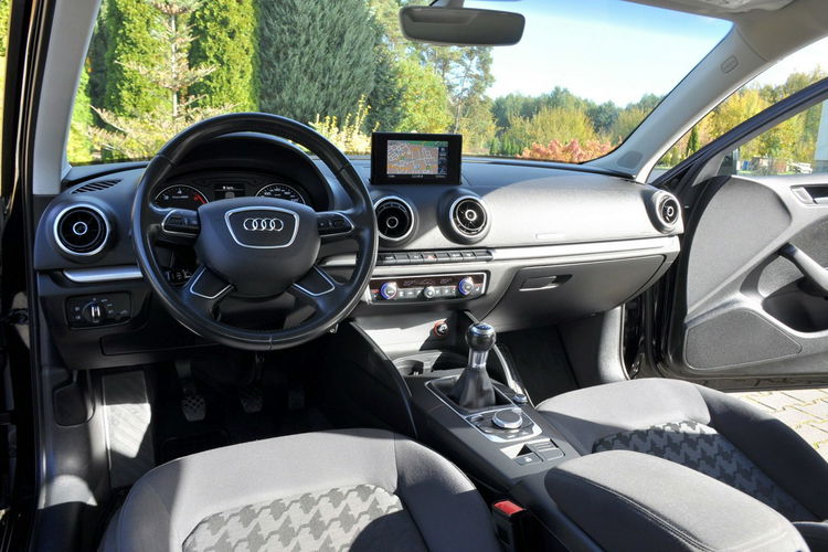 Audi A3 1.6TDI(110KM) Navi MMI Bi-Xenon Led Klimatronik Welur Chrom Alu16"ASO zdjęcie 28