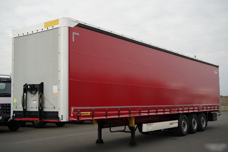 Wielton / FIRANKA STANDARD / MULDA DO STALI - 9 M  / OŚ PODNOSZONA / SAF  zdjęcie 1