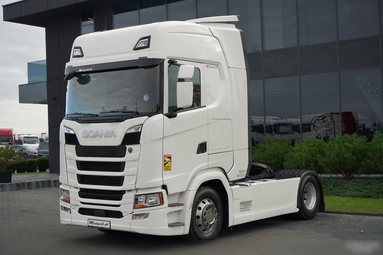 Scania S 500 / RETARDER / CAŁA NA PODUSZKACH / OPONY 100% / ALUFELGI / NAVI zdjęcie 4