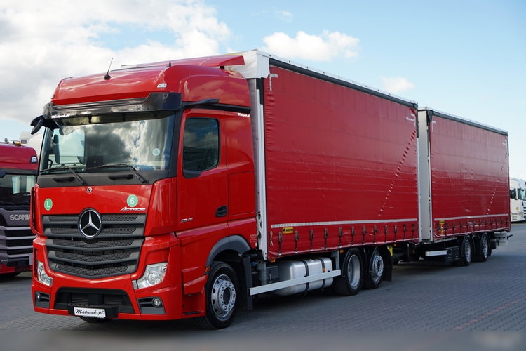 Mercedes -BENZ ACTROS 2545 / ZESTAW TANDEM 120 M3 / PRZEJAZDOWY /  6x2 / OŚ PODNOSZONA / BIG SPACE / WIELTON / 2021  zdjęcie 2