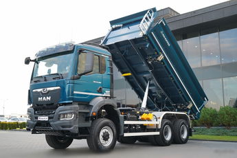 MAN TGS 33.480 / 6X6 / WYWROTKA 3 STRONNA / BORDMATIC / HYDROBURTA / KH KIPPER / AUTOMAT / FABRYCZNIE NOWY / DOSTĘPNY OD RĘKI /