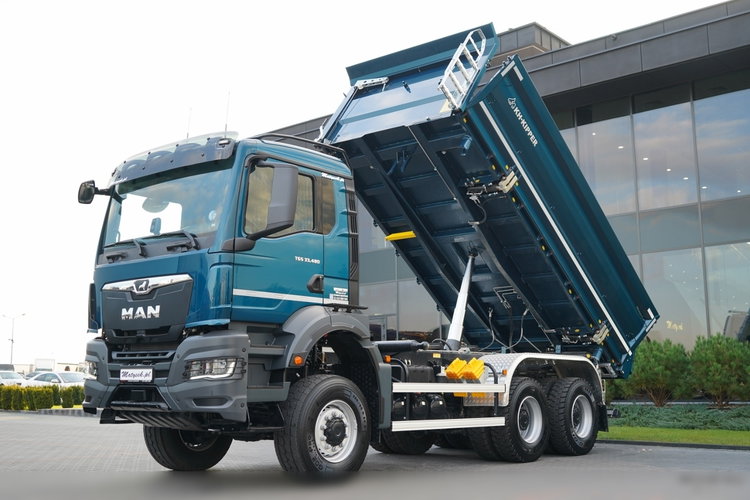 MAN TGS 33.480 / 6X6 / WYWROTKA 3 STRONNA / BORDMATIC / HYDROBURTA / KH KIPPER / AUTOMAT / FABRYCZNIE NOWY / DOSTĘPNY OD RĘKI / zdjęcie 1