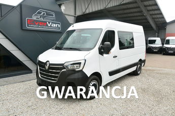 Renault Master średniak 7 osobowy brygadówka doka pełna opcja