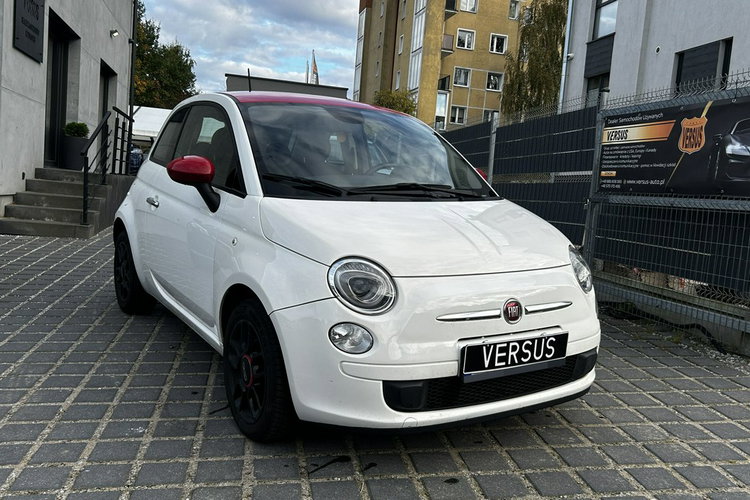 Fiat 500 1.4 Automat 100KM Klima Czerwone wnętrze + dach Alu 15 zdjęcie 3
