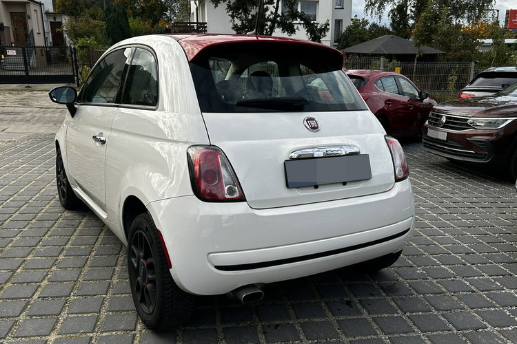 Fiat 500 1.4 Automat 100KM Klima Czerwone wnętrze + dach Alu 15 zdjęcie 6