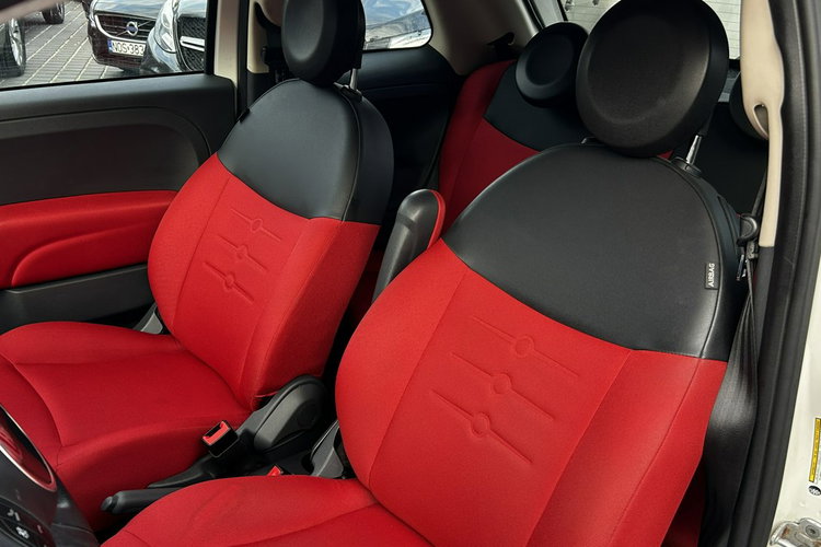 Fiat 500 1.4 Automat 100KM Klima Czerwone wnętrze + dach Alu 15 zdjęcie 8