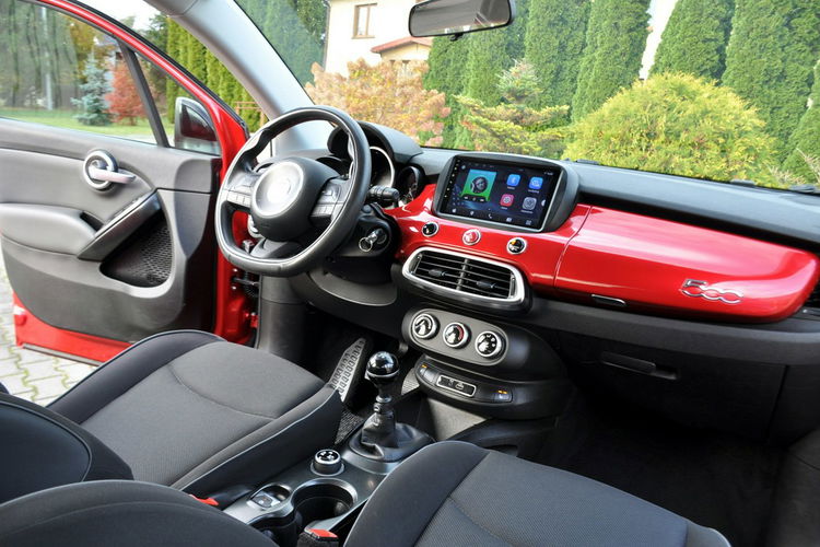 Fiat 500x 1.6i(110KM) Kolorowa Navi Parktronik Welur Chrom Reling I Wł Alu17"ASO zdjęcie 25