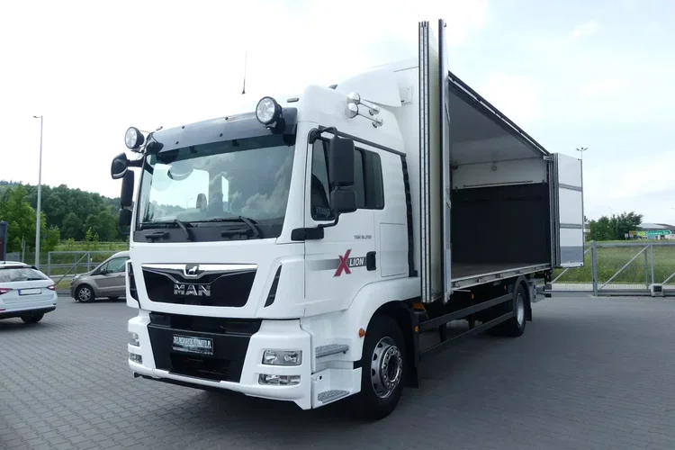 MAN TGM 18.290 / EURO 6 / KONTENER + WINDA / OTWIERANY BOK / zdjęcie 1