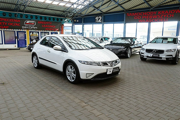 Honda Civic 1.8i 16V 140KM INSTALACJA GAZOWA do 2033 Roku Biała PERŁA Kraj Bezwyp zdjęcie 3