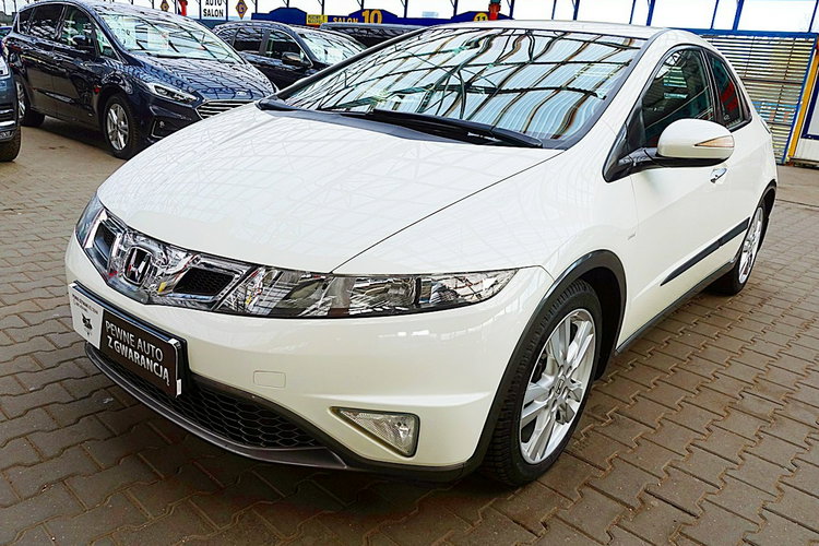 Honda Civic 1.8i 16V 140KM INSTALACJA GAZOWA do 2033 Roku Biała PERŁA Kraj Bezwyp zdjęcie 52