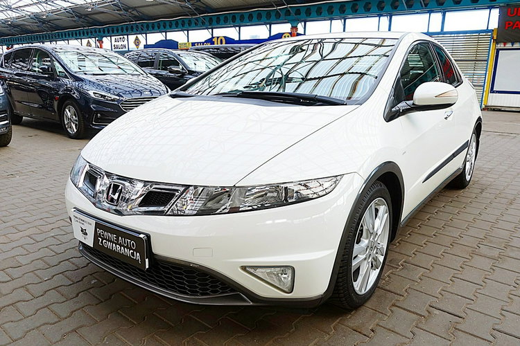 Honda Civic 1.8i 16V 140KM INSTALACJA GAZOWA do 2033 Roku Biała PERŁA Kraj Bezwyp zdjęcie 6