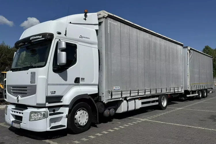 Renault Premium 380 DXi Firana 19 Palet Dach Zsuwany 18ton DMC zdjęcie 1