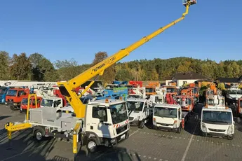 MAN TGL 7.150 Zwyżka Ruthmann T330 33-Metry 21m w Bok Mały przebieg