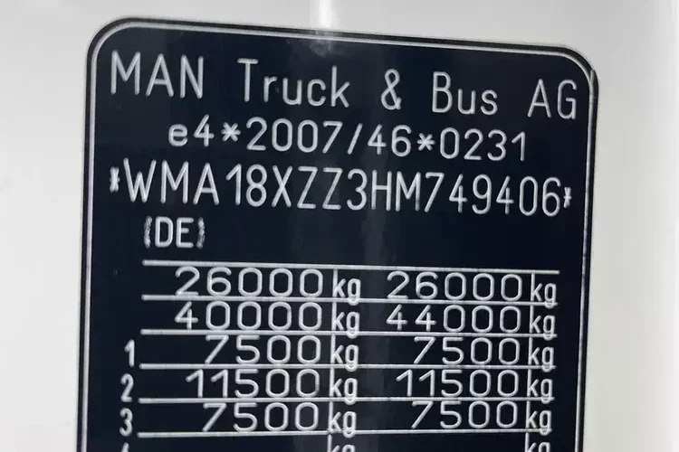 MAN TGX 26.460 HDS, PALFINGER PK 180002-EH, PILOT zdjęcie 18