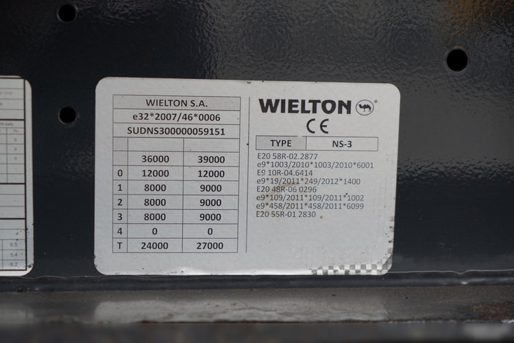 Wielton / FIRANKA / MEGA / LOWDECK / OŚ PODNOSZONA / SAF  zdjęcie 25