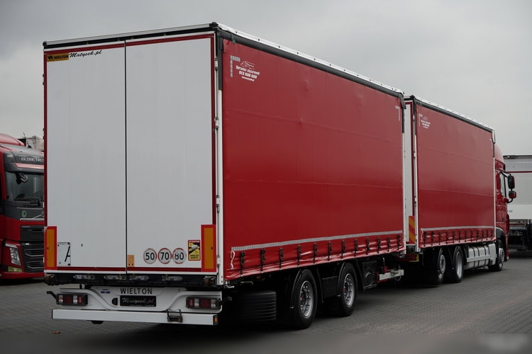 DAF XF 480 / ZESTAW TANDEM / 120 M3 / PRZEJAZDOWY / 6x2 / OŚ PODNOSZONA / WIELTON / SAF 2021 R zdjęcie 6