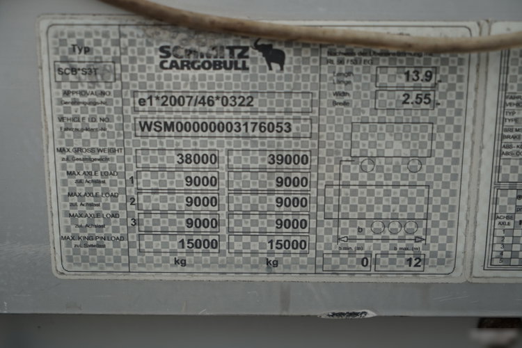 Schmitz -CARGOBULL / FIRANKA / STANDARD / 2 OSIE PODNOSZONE zdjęcie 25