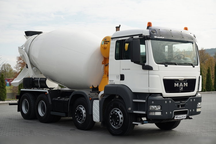MAN TGS 32.400 / 8x4 / BETONOMIESZARKA SCHWING STETTER  / GRUSZKA 9M3 / KAMERA COFANIA  zdjęcie 3