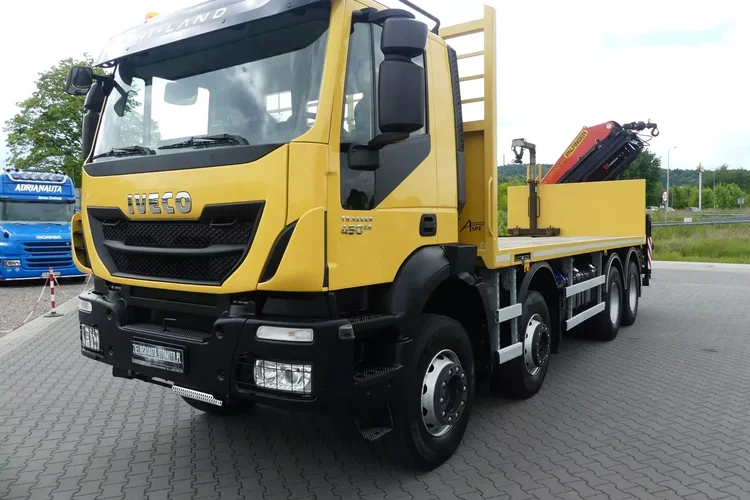 Iveco TRAKKER 450 / 8x4 / EURO 6 / HDS PALFINGER PK 22002-EH / NISKI PRZEBIEG / zdjęcie 8