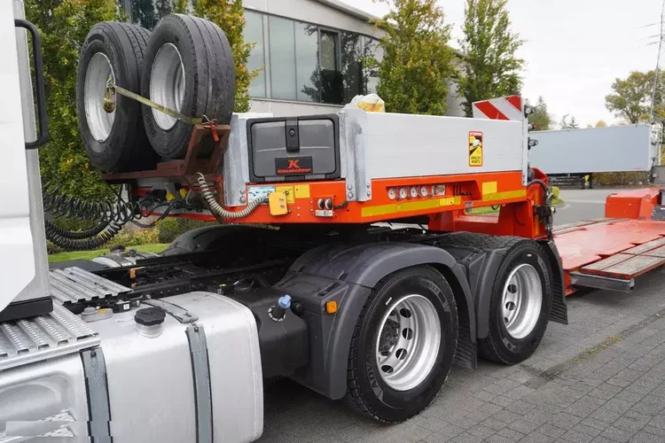 MAN TGX 28.510 6×2 / Naczepa niskopodwoziowa Kässbohrer LB2 TIEF-BETT / naczepa rozsuwana 16.5 m / DMC 65 t / osie skrętne zdjęcie 27