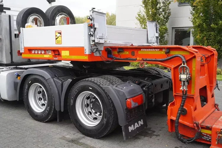 MAN TGX 28.510 6×2 / Naczepa niskopodwoziowa Kässbohrer LB2 TIEF-BETT / naczepa rozsuwana 16.5 m / DMC 65 t / osie skrętne zdjęcie 29