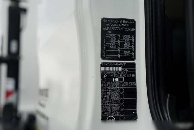 MAN TGS 35.420 / 8x4 / WYWROTKA 2 STRONNA / HYDROBURTA / BORDMATIC  + HDS HIAB 148 B-3 / Wysów 10 m / / CHWYTAK / EURO 6 zdjęcie 56