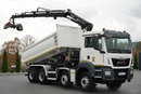 MAN TGS 35.420 / 8x4 / WYWROTKA 2 STRONNA / HYDROBURTA / BORDMATIC  + HDS HIAB 148 B-3 / Wysów 10 m / / CHWYTAK / EURO 6 zdjęcie 6