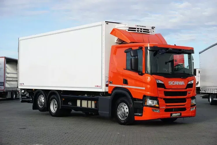 Scania P 410 / E 6 / CHŁODNIA + WINDA / 18 PALET / RETARDER / OŚ SKRĘTNA zdjęcie 1