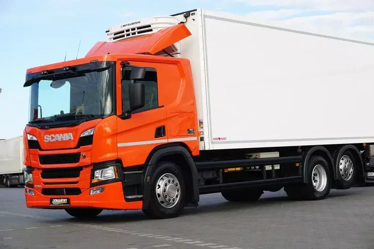 Scania P 410 / E 6 / CHŁODNIA + WINDA / 18 PALET / RETARDER / OŚ SKRĘTNA zdjęcie 23