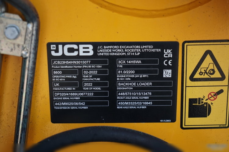 JCB 3CX PLUS / JOYSTICK / KLIMATYZACJA / SZYBKOZŁĄCZE / KOMPLET ŁYŻEK / JAK NOW / SALON POLSKA / zdjęcie 51