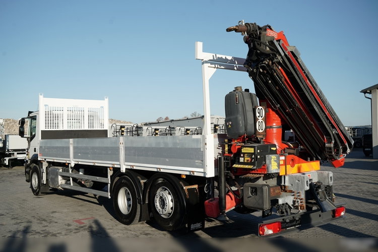 Iveco STRALIS 460 / 6X2 / SKRZYNIOWY 8.1 m + HDS FASSI. F185 MAX UDŹWIG 5 500 KG / STEROWANIE RADIOWE / ROTATOR  zdjęcie 9