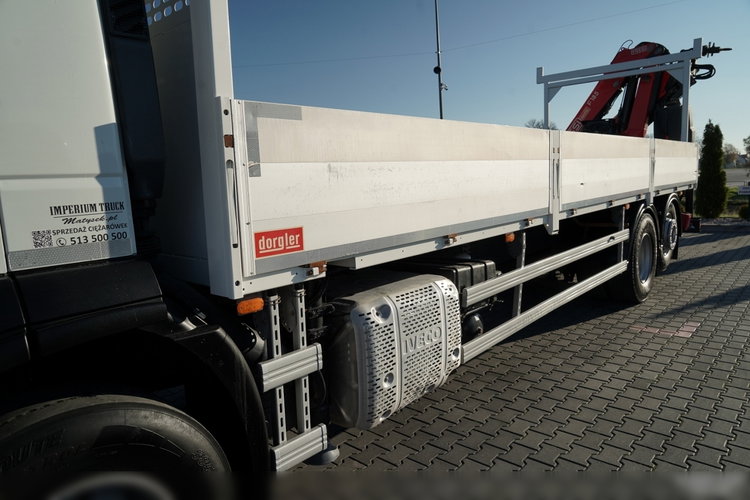Iveco STRALIS 460 / 6X2 / SKRZYNIOWY 8.1 m + HDS FASSI. F185 MAX UDŹWIG 5 500 KG / STEROWANIE RADIOWE / ROTATOR  zdjęcie 15
