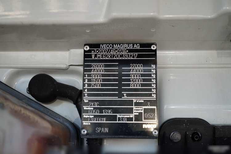 Iveco STRALIS 460 / 6X2 / SKRZYNIOWY 8.1 m + HDS FASSI. F185 MAX UDŹWIG 5 500 KG / STEROWANIE RADIOWE / ROTATOR  zdjęcie 47