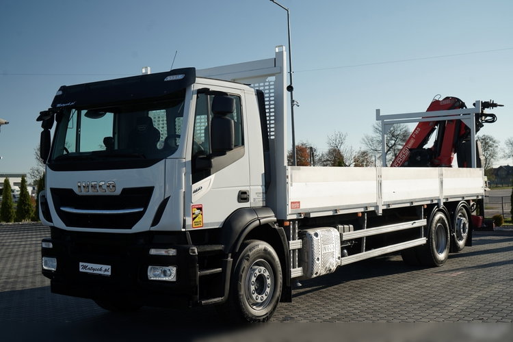 Iveco STRALIS 460 / 6X2 / SKRZYNIOWY 8.1 m + HDS FASSI. F185 MAX UDŹWIG 5 500 KG / STEROWANIE RADIOWE / ROTATOR  zdjęcie 8