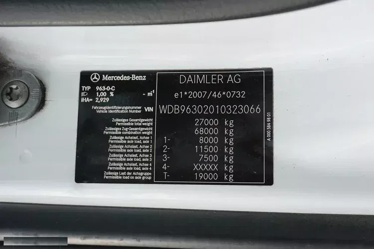 Mercedes / ACTROS / 2553 / ACC / E 6 / BDF + WINDA / 7.15 , 7.45, 7.82 M / OŚ SKRĘTNA / RETARDER zdjęcie 11